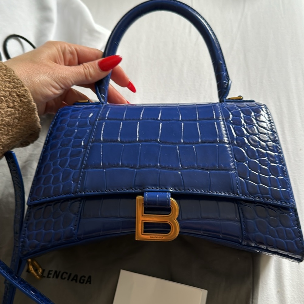 Balenciaga hourglass crocodile embossed - Picture 2 of 7